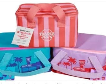Mini borsa termica isolante Trader Joe's Authentic Viral - Colori estivi - Preordine, spedizione il giorno del lancio (20 maggio)