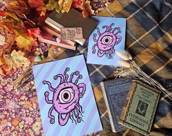 Beholder Monster Art Print A4/A5