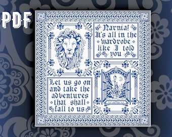 Narnia Cross Stitch Pattern: Fan Art Sampler (PDF)