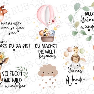 RUB-On Sticker borderless &quot;little wonder&quot; glossy and slightly raised A5