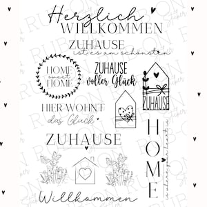 RUB-On sticker borderless &quot;Welcome&quot; glossy and slightly raised A6