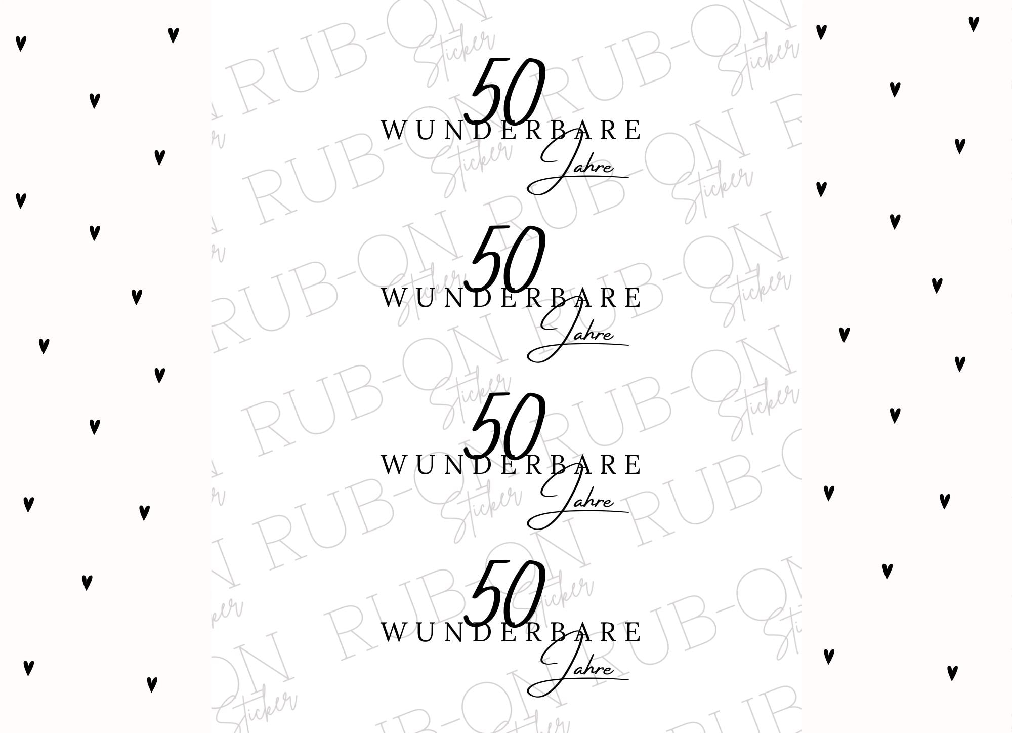Rub-on Sticker Borderless 