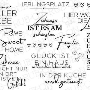 RUB-On sticker borderless &quot;Home&quot; glossy and slightly raised A5