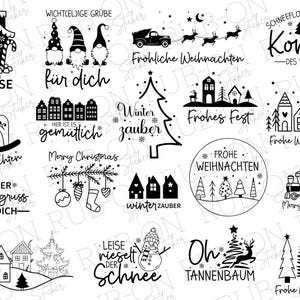 RUB-On sticker borderless &quot;Christmas&quot; glossy and slightly raised A5