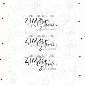 RUB-On sticker borderless “Cinnamon Stars” glossy and slightly raised A6