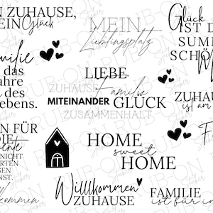 RUB-On sticker borderless &quot;Home&quot; glossy and slightly raised A5