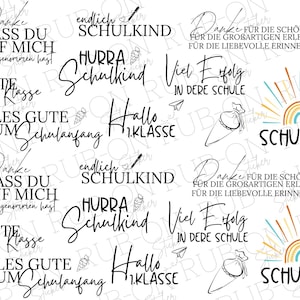 RUB-On Sticker borderless &quot;Schoolchild&quot; glossy and slightly raised A5