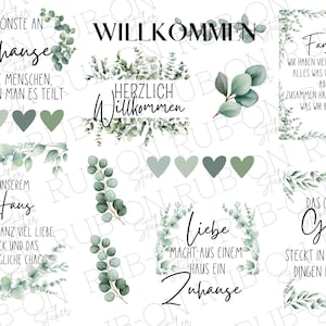 RUB-On sticker borderless &quot;Home&quot; glossy and slightly raised A5