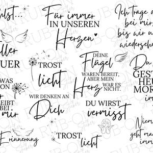 RUB-On Sticker borderless &quot;Mourning&quot; glossy and slightly raised A5
