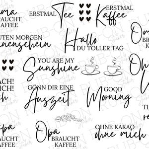 RUB-On Sticker borderless "Mama needs coffee" glossy and slightly raised A5