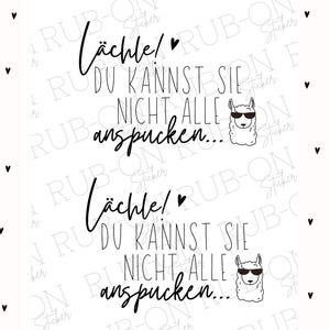 RUB-On sticker borderless “Smile you can’t spit on them all” glossy and slightly raised A6