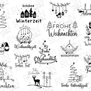 RUB-On sticker borderless &quot;Christmas&quot; glossy and slightly raised A5