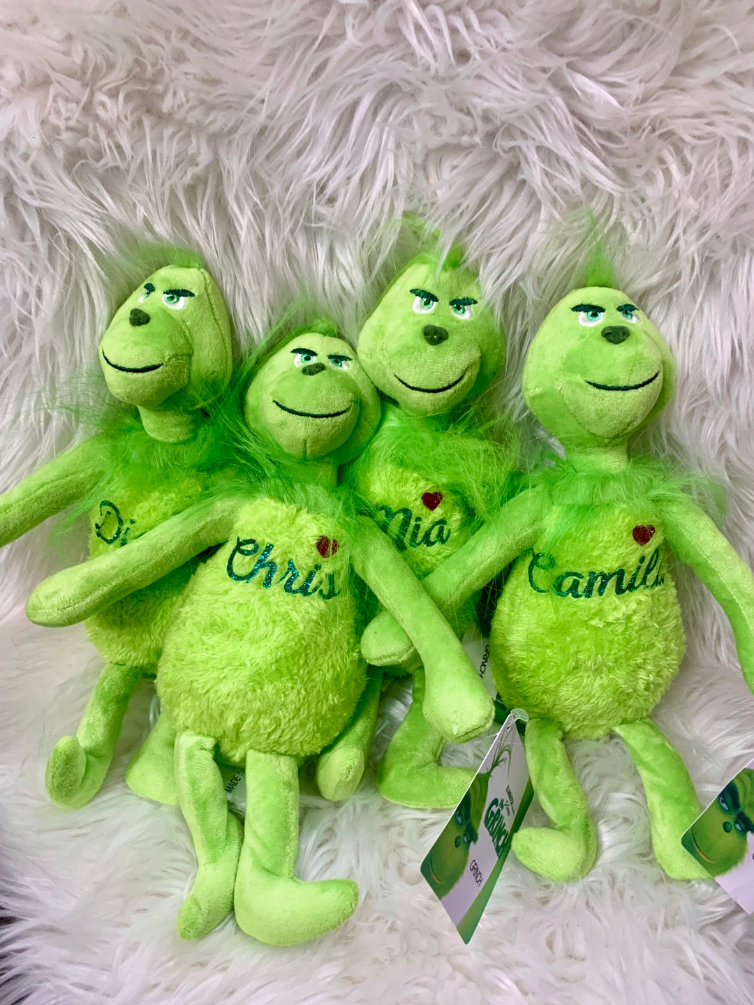 Personalized Grinch Plush Etsy