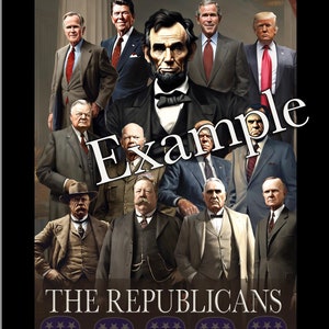 Afdrukbare posters Amerikaanse presidenten, groeperingen van republikeinen en democraten / Bijgewerkt 2023 Instant download pdf&#39;s, Amerikaanse geschiedenis/sociale studies