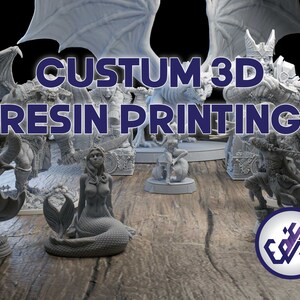 Servicio de impresión 3D Impresiones 3D 8K personalizadas / SIN línea de impresión visible / Impresión de resina de alta calidad