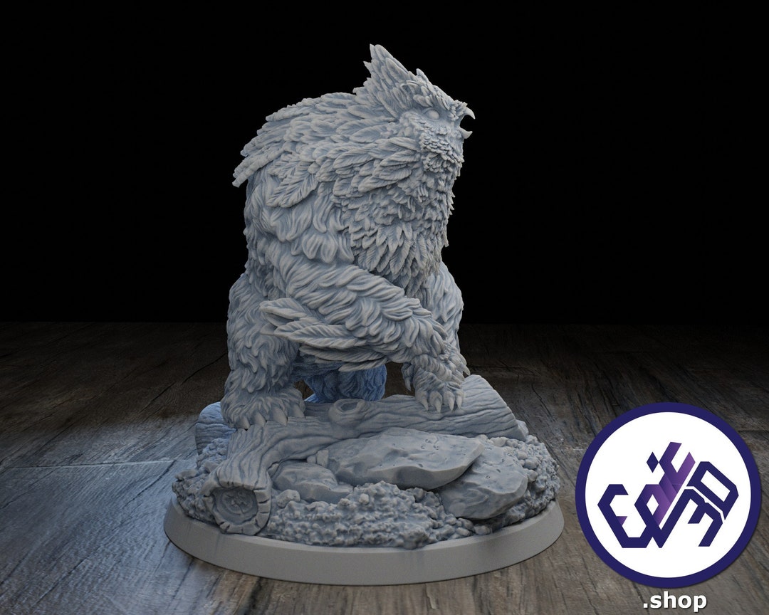 Owlbear Premium Dnd Miniature Mini Figure Figurine Statue Etsy UK
