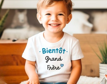 Tshirt bientôt grand frère / futur grand frère / tee-shirt annonce grossesse