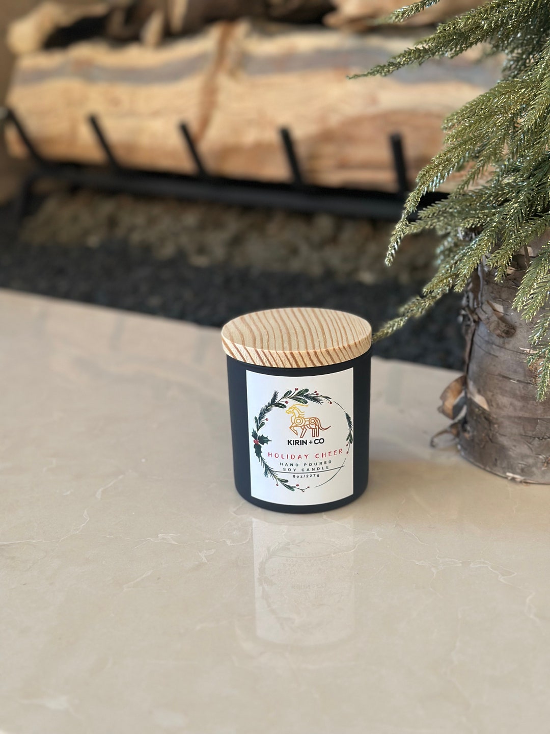 Soy Christmas Candle Christmas Holiday Cheer Scent, Gifts for Christmas