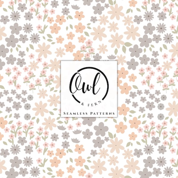 Pastel Dreams: Soft Colors Ditsy Floral Seamless Pattern for Fabric, Print, and Crafts