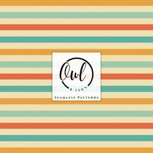 Retro Stripes Seamless Pattern Digital Paper for Fabric Sublimation - Perfect for Bed Sheets, Wall Art and  More.