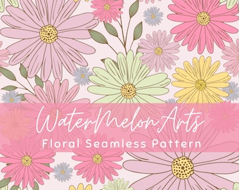 Padrão floral de verão sem costura para sublimação de tecido, impressão digital, design de flores coloridas.