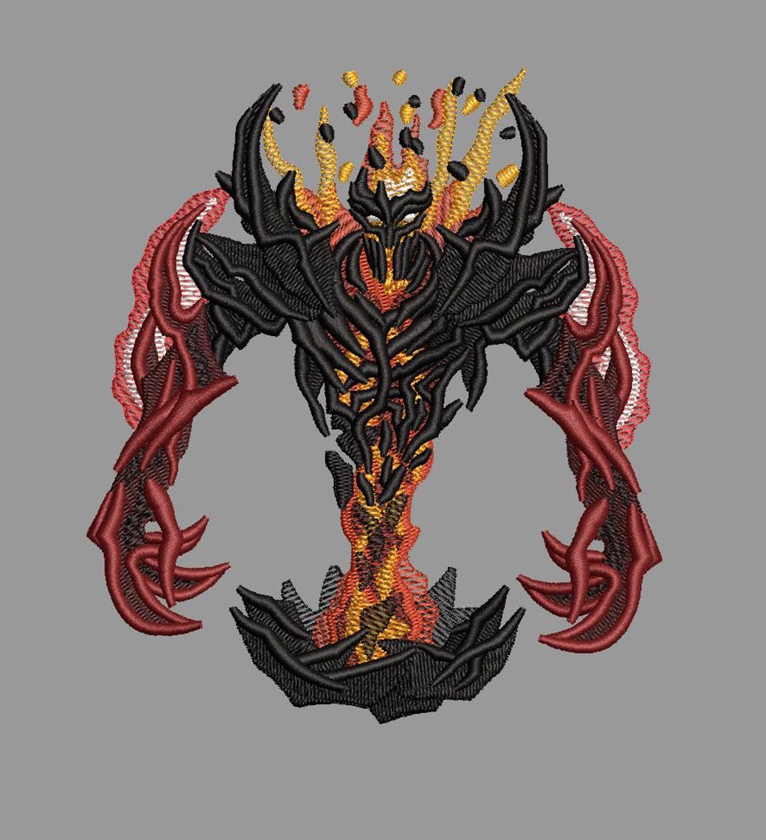 Shadow Fiend Design Shadow Fiend Dota 2 Design for Machine Embroidery - Etsy