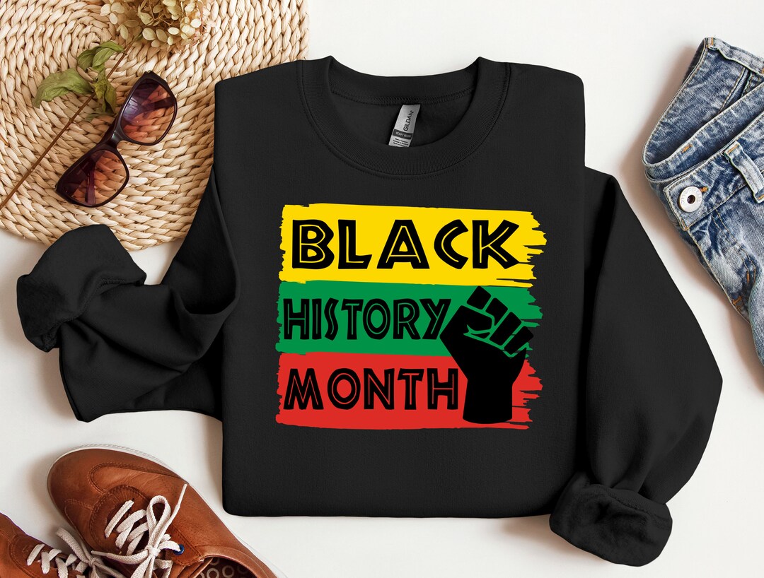 I AM BLACK HISTORY RHINESTONES SWEATSHIRT