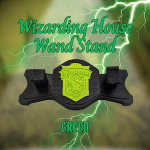 Green Wizarding House Wand Stand