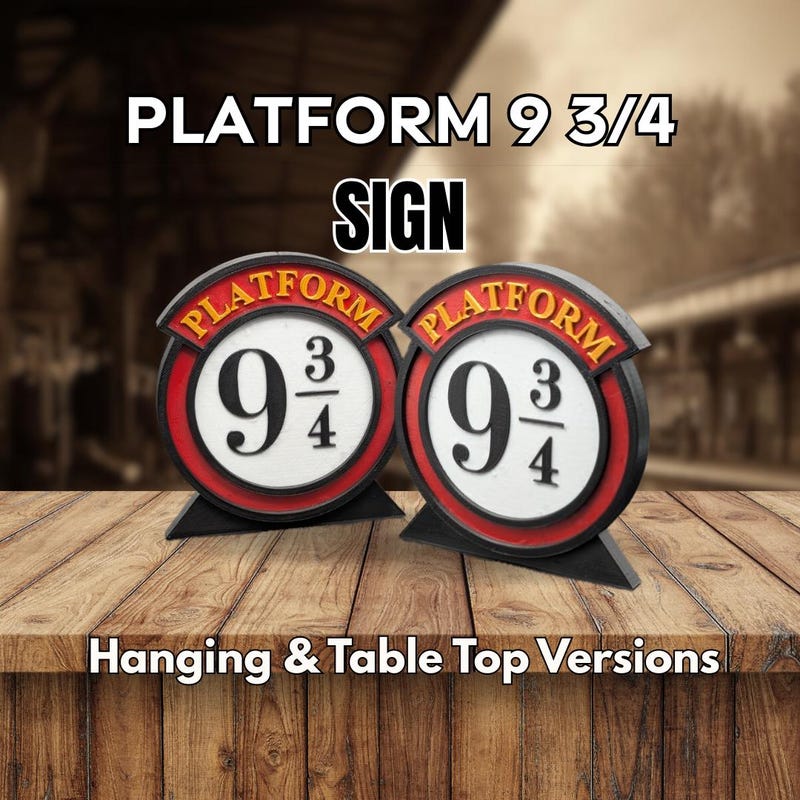 Platform 9 3 4 Sign - Etsy