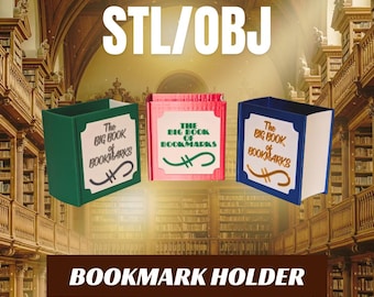Porte-marque-Page En Forme De Livre Imprimé En 3D Accessoire De Bureau Drôle Pour Amateur De Livres Accessoires De Marque-Page Fin D'Année Pour