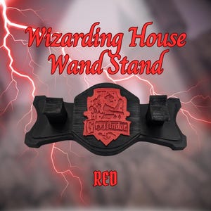 Red Wizarding House Wand Stand