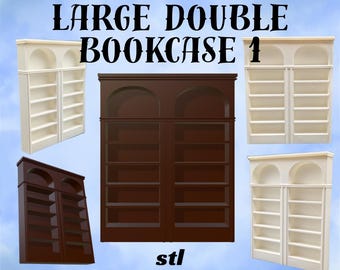 Large Double Bookcase 1 STL