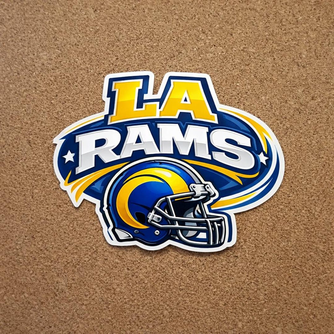 LA Rams Sticker – Football Vinyl Decal – Fan Gift - Etsy