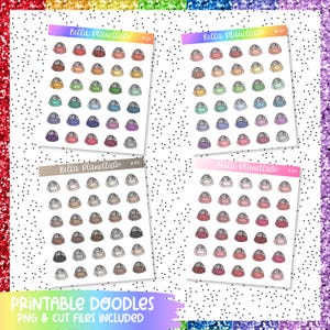 Play Mat || 4 Colours || Printable Doodles || Printable || Cut Line Files || Instant Download