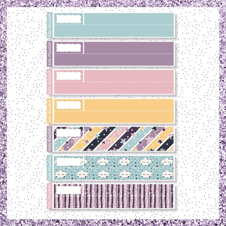 Starry Slumber || Printable Weekly Kit || Printable || Cut Line Files ...