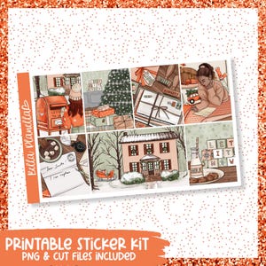 Cartas a Papá Noel // Kit imprimible semanal // Imprimible // Archivos de corte por líneas // Archivos de corte a mano // Descarga instantánea