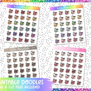 Nugget Meal || 4 Colours || Printable Doodles || Printable || Cut Line Files || Instant Download