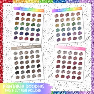 Carry Case || 4 Colours || Printable Doodles || Printable || Cut Line Files || Instant Download