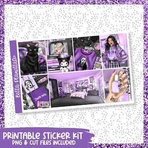 Creepin&#39; It Real || Printable Weekly Kit || Printable || Cut Line Files || Hand Cut Files || Instant Download