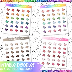 Pillowcase || 4 Colours || Printable Doodles || Printable || Cut Line Files || Instant Download