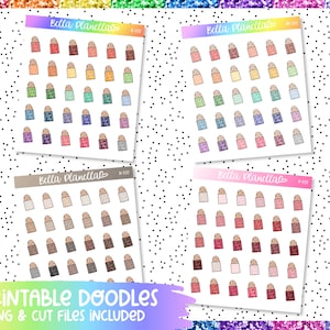 Hash Brown || 4 Colours || Printable Doodles || Printable || Cut Line Files || Instant Download