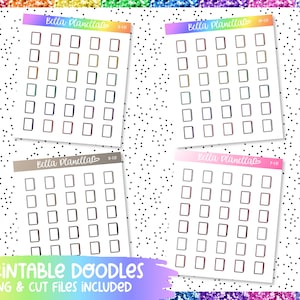 Tablet || 4 Colours || Printable Doodles || Printable || Cut Line Files || Instant Download
