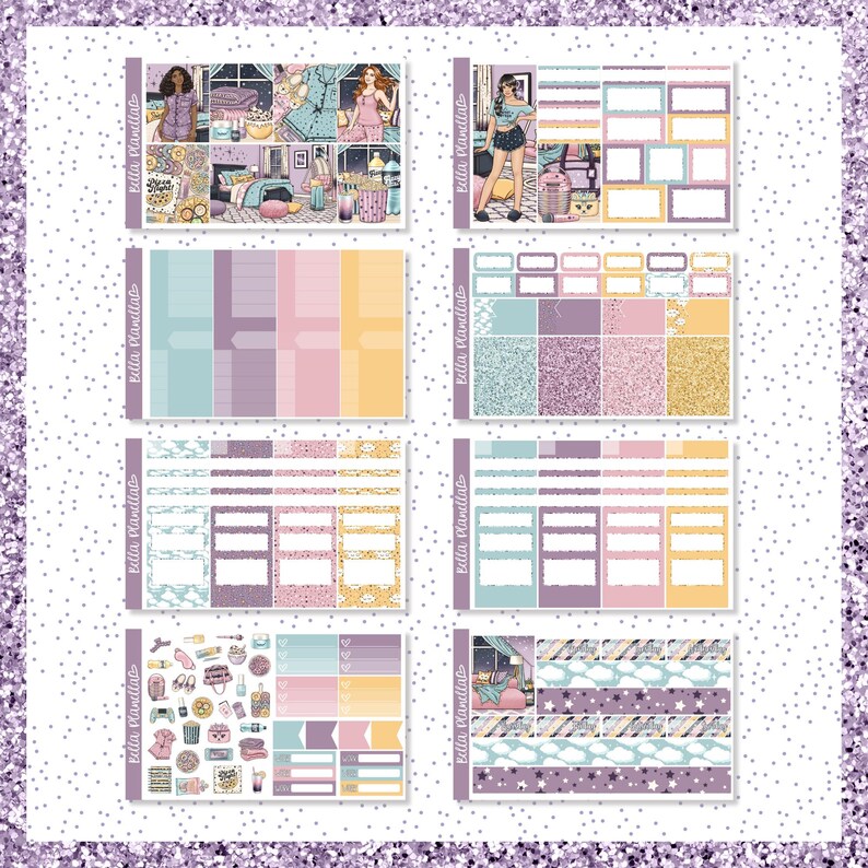 Starry Slumber || Printable Weekly Kit || Printable || Cut Line Files ...