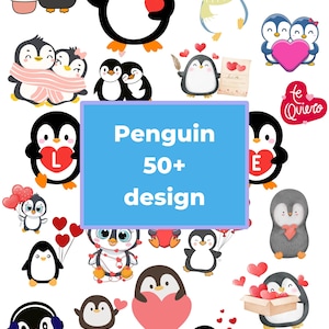 Plus de 50 designs de pingouins pour la Saint-Valentin