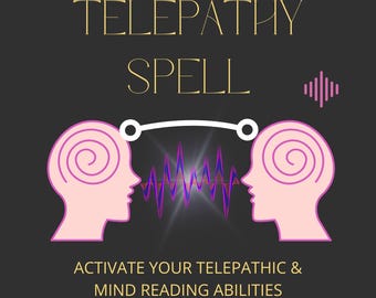 TELEPATHIE-ACTIVATIESPELLING - Gedachtenlezen ontwaken - Communicatie met dieren - Versterking van paranormale vermogens -