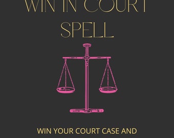 Win de spreuk voor de rechtbank: win een rechtszaak, gunstige uitkomst, overwin alle juridische strijd,