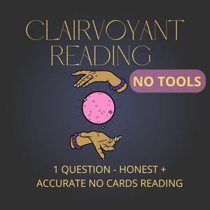 Leitura psíquica clarividente – 1 pergunta, percepção intuitiva (sem ferramentas) – Leitura espiritual honesta e precisa – Médium intuitivo habilidoso