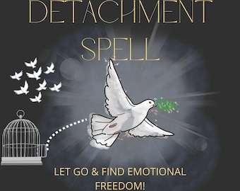 INCANTESIMO DI DISTACCO - Supera il passato, dimentica il tuo ex, nuovo inizio, lascia andare, libertà emotiva, guarisci il cuore spezzato - Veloce