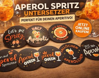 Aperol coasters