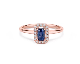 Sapphire Diamond Ring